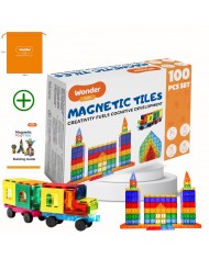 MAGNETIC TILES Classic 64-Piece The ORIGINAL Magnet Building Toys