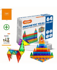 Magnetic Building Blocks 52Pcs Alphabet Construction Toys, κιτ περιλαμβάνει 26 μαγνητικά παράθυρα και 26 γράμματα Alfabet