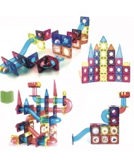 Running Ball 100 Pieces, Set of Magnetic Building Blocks and Building Blocks, Educational Toys for Children