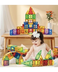 Classic Magnetic Blocks 64 Pieces The Original Magnetic Building Toys for Boys and Girls Ages 3 4 5 6