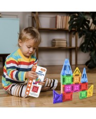 Mini Magnetic Blocks – 26 Pieces Travel Set Educational Magnet Construction Toy