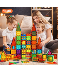 Classic Magnetic Blocks 100 Pieces The Original Magnetic Building Toys for Boys and Girls Ages 3 4 5 6
