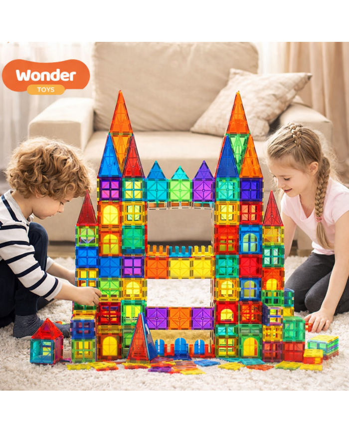 Classic Magnetic Blocks 100 Pieces The Original Magnetic Building Toys for Boys and Girls Ages 3 4 5 6