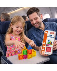 Mini Magnetic Blocks – 26 Pieces Travel Set Educational Magnet Construction Toy