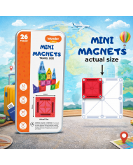 Dinosaur Magnetic Tiles Construction Set – 63 Pieces