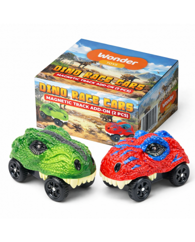 Dino Race Cars Electric Magnetic Track Add-On (2 Cars)